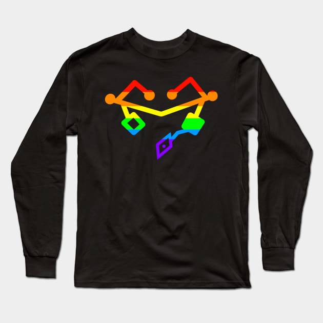 Rainbow Pride Heart Long Sleeve T-Shirt by Khalico